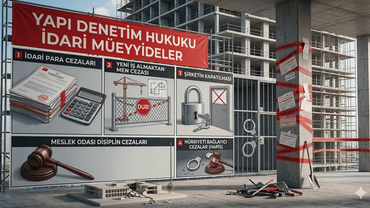 Yapı Denetim ve Denetçi Mimar, Mühendis ile Yardımcı Kontrol Elemanlarına Yönelik İdari Müeyyideler